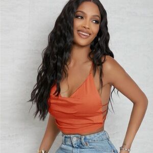 SHEIN open ring back shirt size m